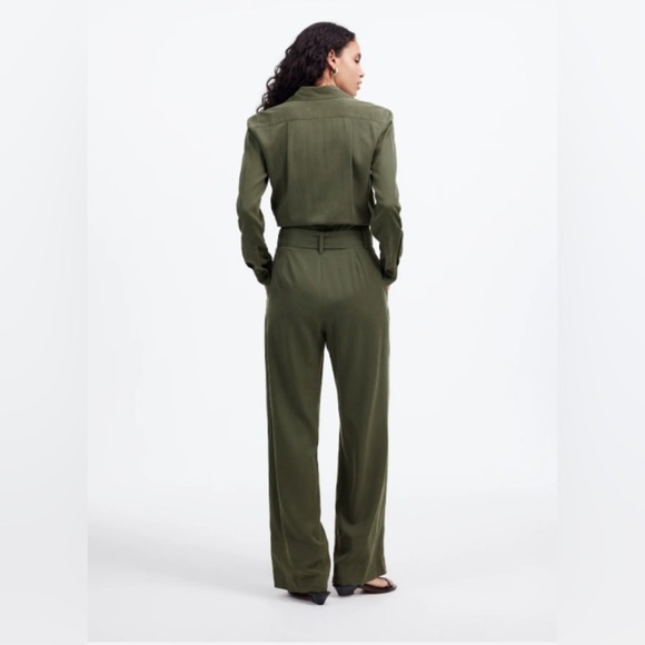 Madewell Relaxed Tie Front Wide Leg Jumpsuit - Picture 3 of 8